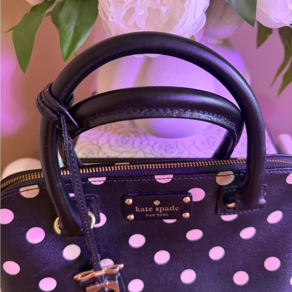 Kate Spade Black and cream Dot Satchel - Picture 8 of 8